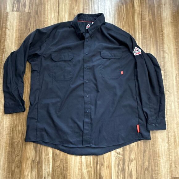 Bulwark IQ Series Flame Resistant Cat 1 Work Shirt Size 3XL - Picture 2 of 8